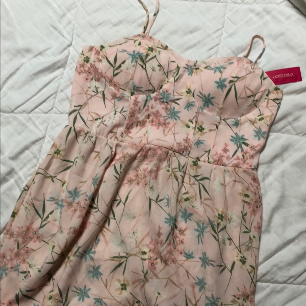 Pink above knee dress